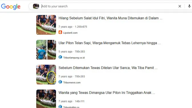 <p>Penelusuran klaim video ular memakan perempuan di Citraland Jakarta.</p>