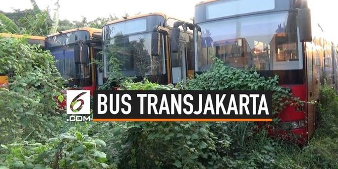 VIDEO: Penampakan Bus Transjakarta Terbengkalai di Pool PPD