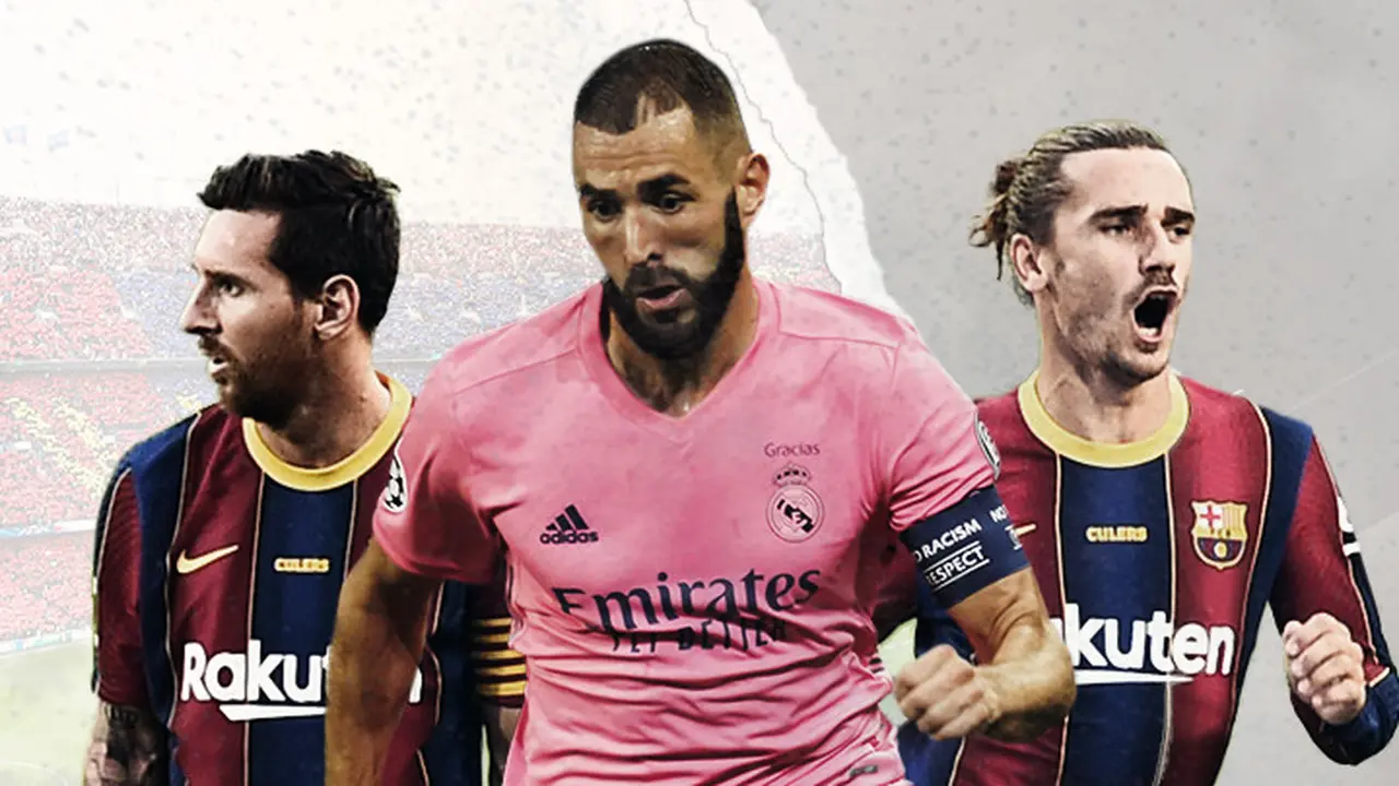 Lionel Messi, Karim Benzema dan Antoine Griezmann