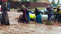Banjir bandang di Utah, AS. (NBC News)