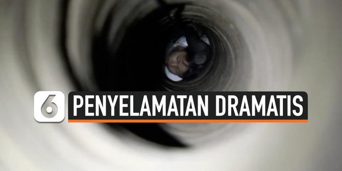 VIDEO: Drama 10 Jam Selamatkan Bocah yang Jatuh ke Sumur