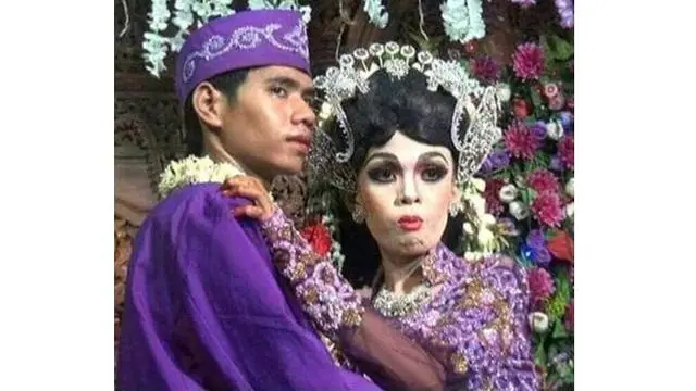 6 Potret Pengantin Terlihat Tertekan Karena Salah Pilih MUA, Riasan Harga Nawar