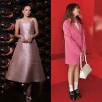 Lihat di sini beberapa potret penuh pesona Enzy Storia yang bergaya feminin bak seorang princess pakai outfit warna pink.