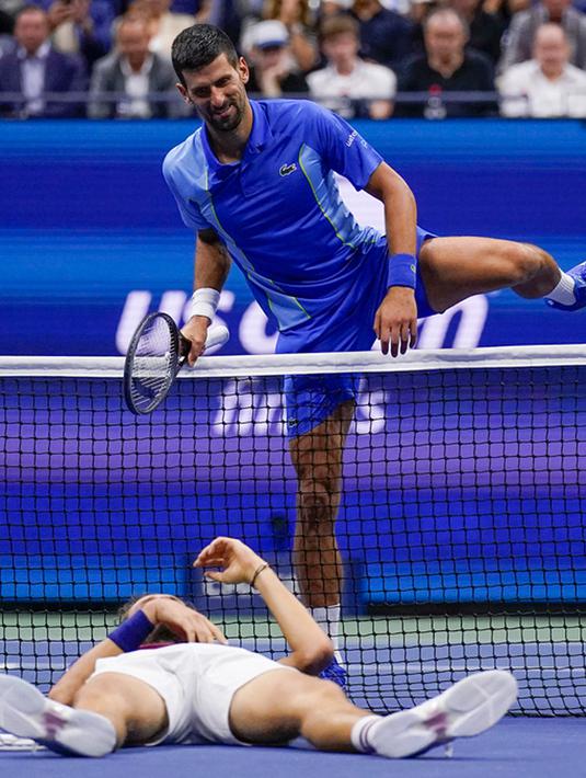 Ekspresi Novak Djokovic Usai Juara US Open 2023