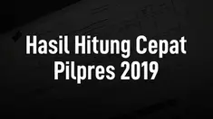 Hasil hitung cepat untuk Pemilu 2019 hampir selesai, berikut beberapa hasil hitung cepat dari berbagai lembaga survei.
