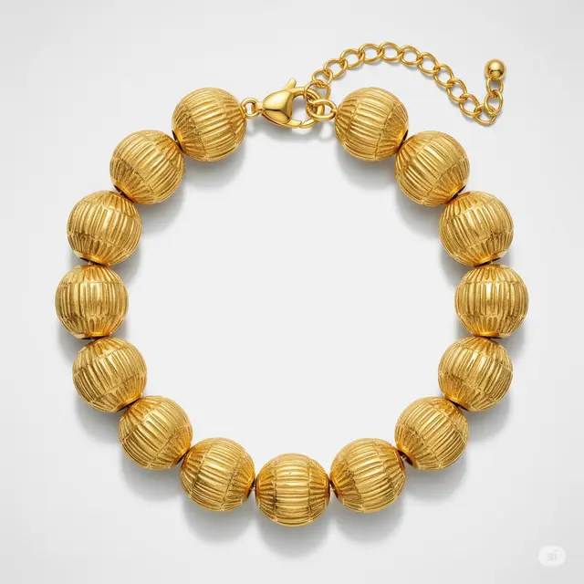 Model Gelang Emas 24 Karat Model Bambu.