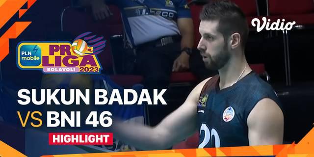 VIDEO: Highlights PLN Mobile Proliga 2023, Jakarta BNI 46 Kalahkan Kudus Sukun Badak 3 Set Langsung