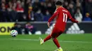 Wales kalah dengan skor 2-4 setelah dua tendangan penalti dari Brennan Johnson dan Neco Williams gagal bersarang ke gawang Bosnia-Herzegovina. (AFP/Darren Staples)