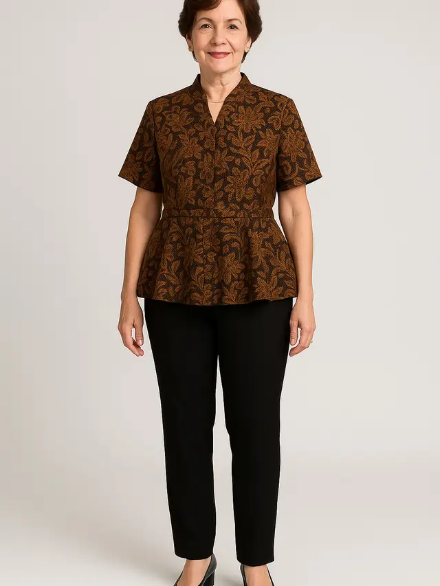 7 Model Cardigan Batik Lengan Pendek untuk Kondangan dan Acara Resmi yang Cocok untuk Ibu-Ibu Usia 50 Tahunan