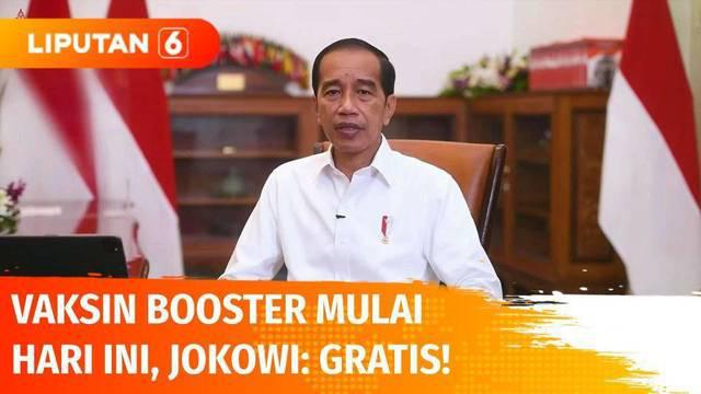 Presiden Joko Widodo pada Selasa (11/01) siang menyatakan pelaksanaan vaksinasi booster akan dimulai hari Rabu (12/01). Vaksinasi ini juga diberikan kepada masyarakat secara gratis.