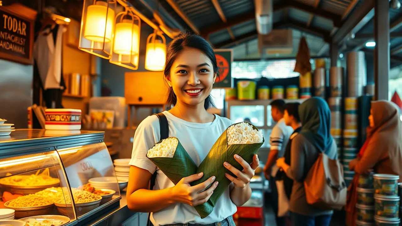 mimpi beli nasi bungkus di warung