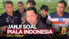 Berita video Ketua Umum PSSI, Erick Thohir, mengatakan bahwa Piala Indonesia akan digelar pada pertengahan 2023, sekitar Juli atau Agustus.