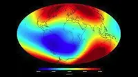 Ilustrasi medan magnet Bumi. (Sumber Wikimedia)