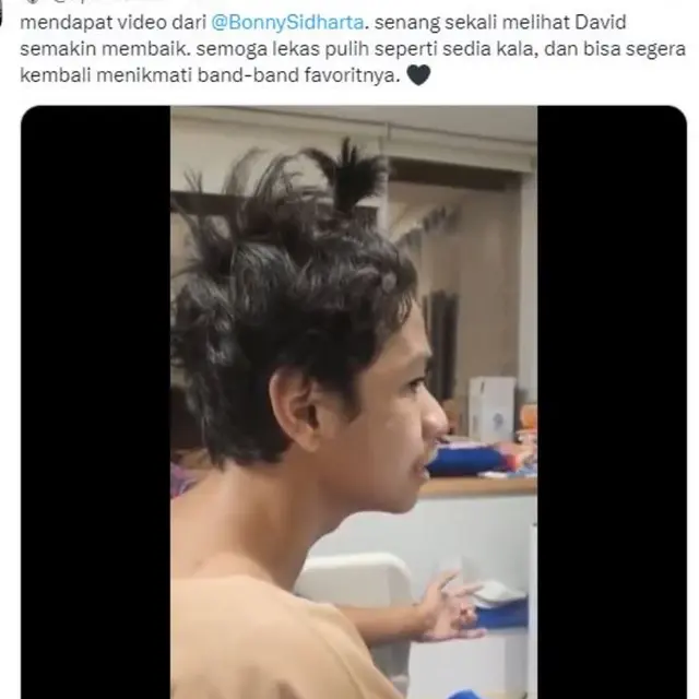 Jonathan Latumahina Bagikan Video David Ozora Semangat Nyanyi Lagu Seringai Band sampai Tertawa Lepas