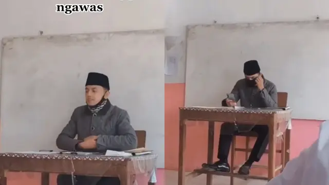 Remaja putri gagal fokus ujian saat lihat ketampanan pengawas.