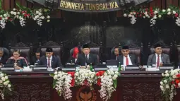 Ada dua agenda yang dilakukan pada Sidang Paripurna MPR Akhir Masa Jabatan 2019–2024. (merdeka.com/Arie Basuki)