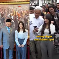 Beda Gaya Fuji An Saat Bertemu Prabowo dan Ganjar Pranowo. [Instagram]