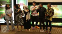 Sejumlah artis dan presenter ikut memeriahkan launching program acara ramadhan di Indosiar. (Liputan6.com/Fatkhur Rozaq)