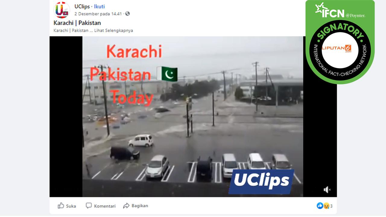 Klaim video tsunami di Pakistan