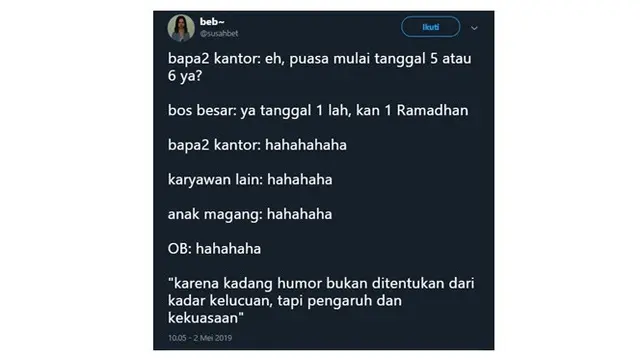 Drama Soal Ketawa karir Antara Bos dan Karyawan