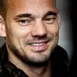 Gelandang tim nasional Belanda, Wesley Sneijder, resmi mengikuti jejak Xavi Hernandez dengan bergabung bersama klub Qatar, Al Gharafa. (AFP/Koen van Weel)
