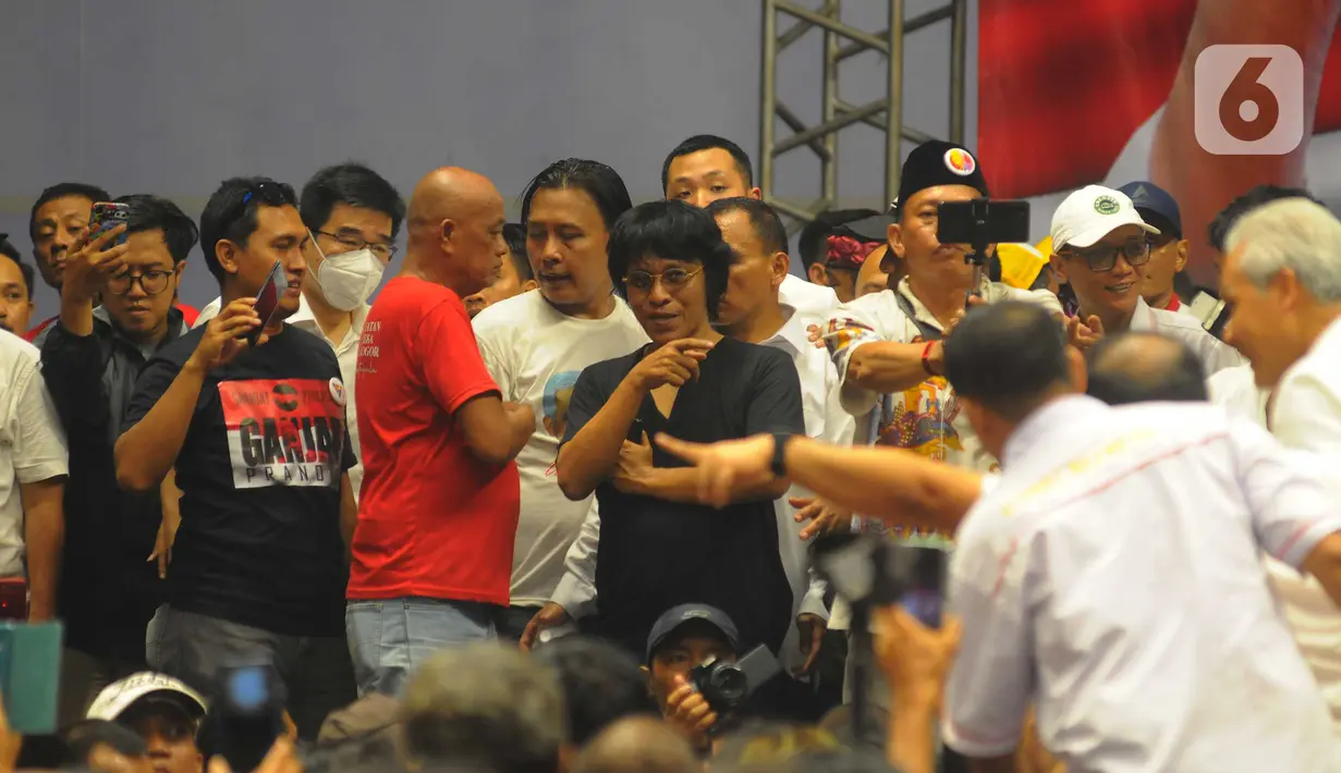 Para relawan, berasal dari lintas organisasi, yang pernah mendukung Presiden Joko Widodo dalam Pemilu sebelumnya. (merdeka.com/Imam Buhori)