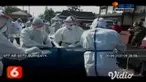 Tim Gugus Tugas Covid-19 Kabupaten Trenggalek menggelar simulasi pemulasaran jenazah positif corona di Mapolres Trenggalek. Simulasi yang melibatkan tim kesehatan dari pemerintah setempat, beserta TNI-Polri dilakukan untuk kesiapan kemungkinan terbur...