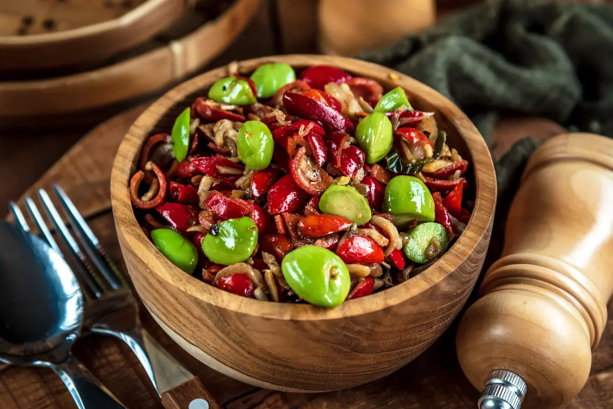 sambal buroq tumis melinjo