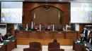 Suasana sidang perdana Putri Candrawathi yang beragendakan pembacaan dakwaan terkait pembunuhan Brigadir Yosua Hutabarat atau Brigadir J di Pengadilan Negeri Jakarta Selatan, Senin (17/10/2022). Liputan6.com/Herman Zakharia
