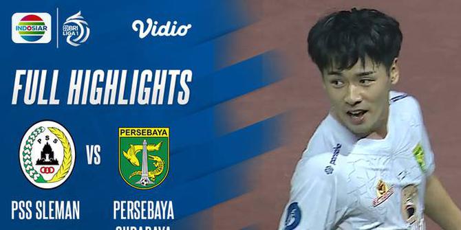 VIDEO: PSS Sleman Telan Kekalahan dari Persebaya Surabaya di Pekan Kelima BRI Liga 1