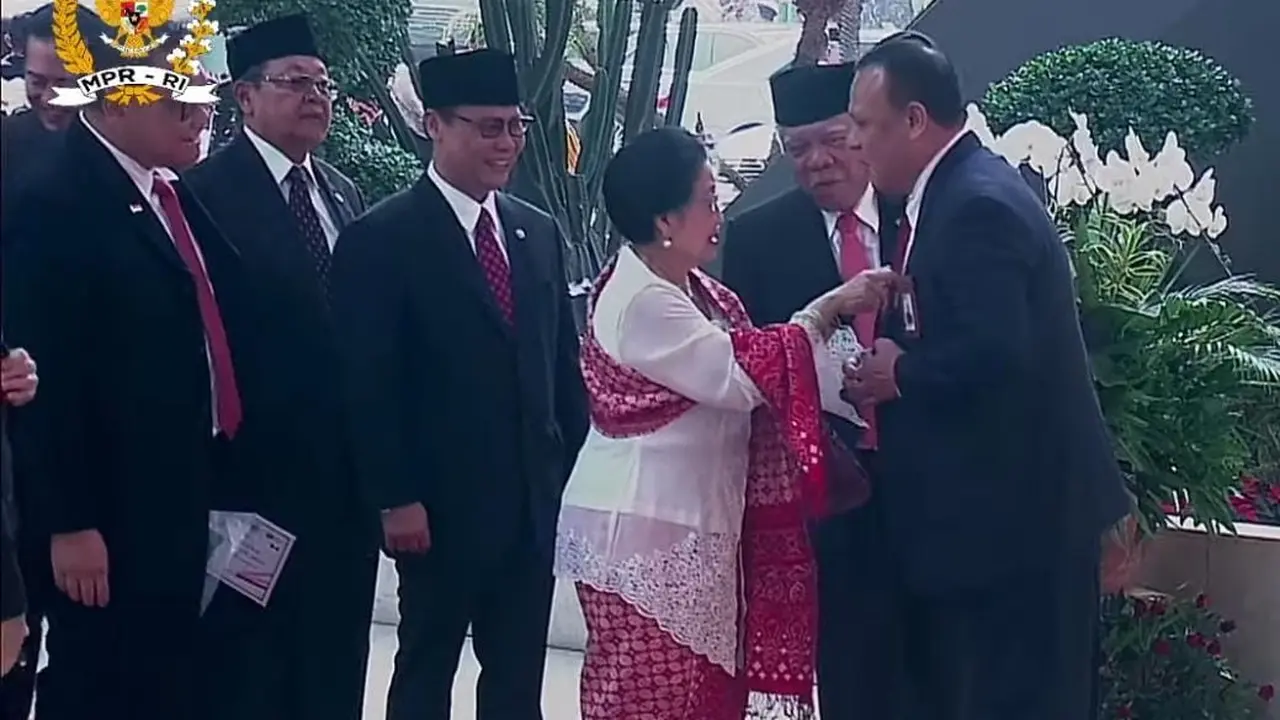 Presiden ke-5 RI sekaligus Ketua Umum PDIP Megawati Soekarnoputri hadir dalam Sidang Tahunan MPR/DPR RI Tahun 2023, Jakarta Pusat, Rabu (16/8) (Istimewa)
