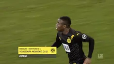 Berita video 5 gol terbaik pekan ke-20 Bundesliga 2020/2021, salah satunya torehan dari wonderkid Borussia Dortmund, Youssoufa Moukoko.
