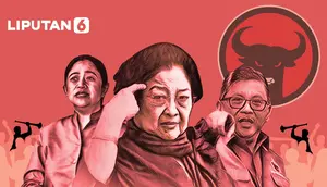 Banner Infografis Rakernas V PDIP dan Pidato Politik Megawati. (Liputan6.com/Abdillah)
