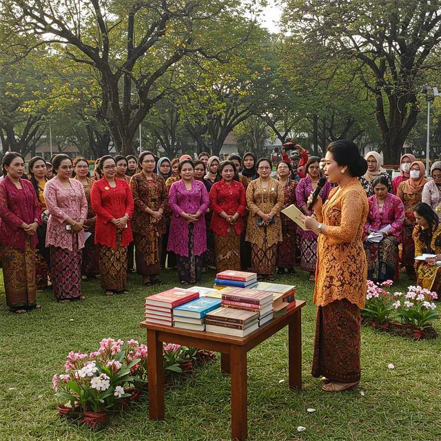 Ilustrasi peringatan hari kartini (Foto: Rizka Nur Laily via Gemini)