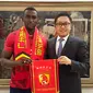 Striker asal Kolombia, Jackson Martinez, pindah dari Atletico Madrid menuju Guangzhou Evergrande pada Rabu (3/2/2016). (dok. Guangzhou Evergrande)