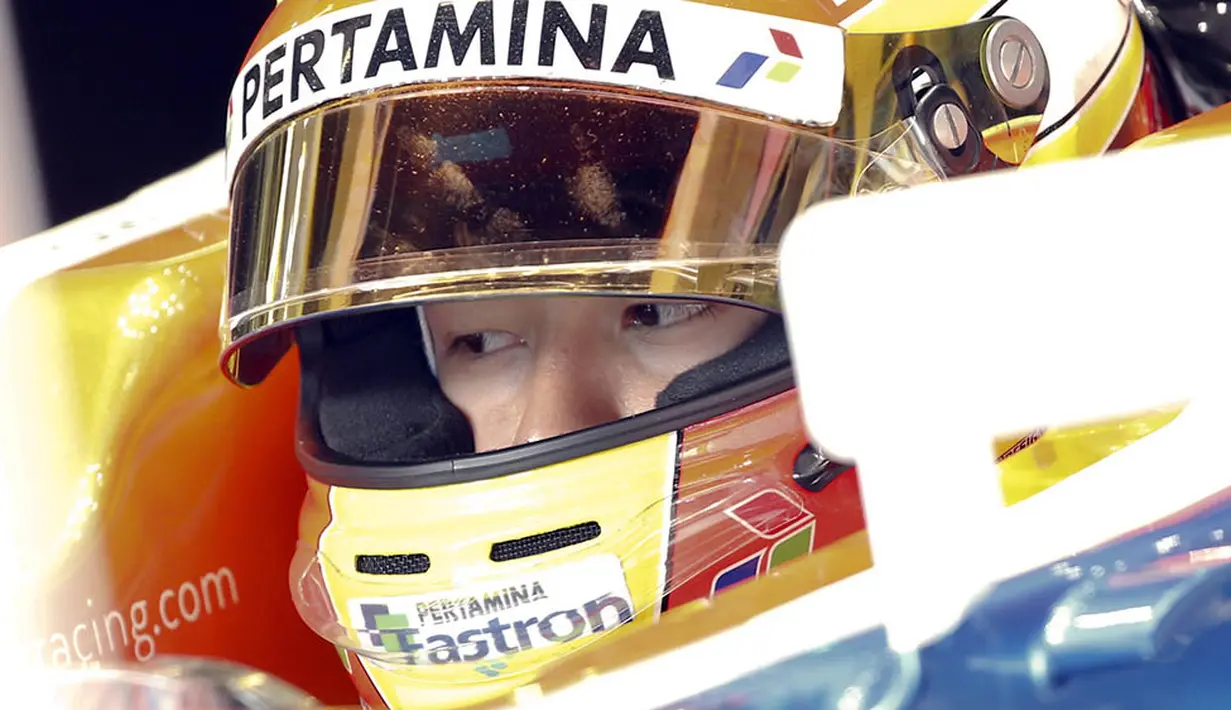 Rio Haryanto kini bersiap untuk mengukir prestasi balap jet darat atau F1. (Reuters/Sergio Perez) 
