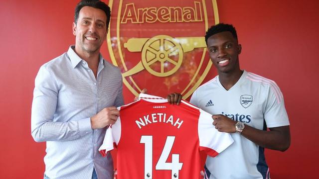 Striker Arsenal, Eddie Nketiah.
