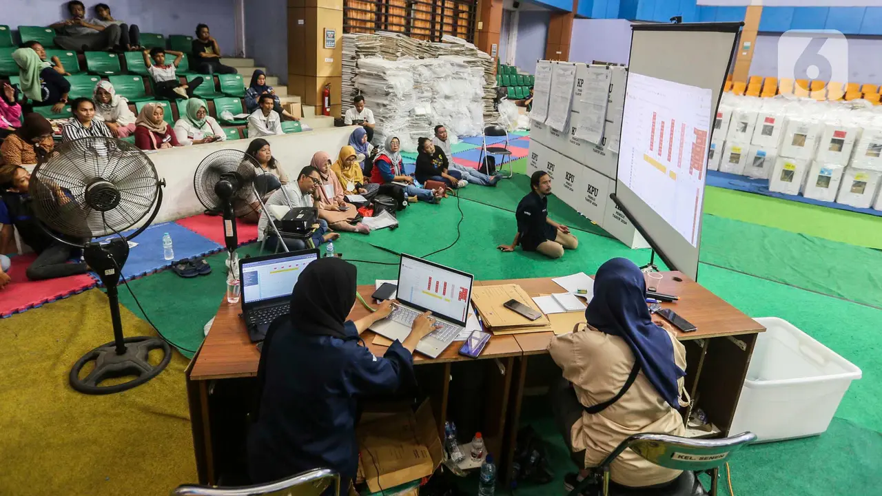 Proses Rekapitulasi Hasil Pemilu 2024 di Kecamatan Senen