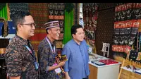 Menteri BUMN RI Erick Thohir saat mengunjungi Rumah BUMN SME's Hub di Waterfront City Labuan Bajo.