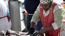 Ikan hasil tangkapan nelayan Kalk Bay, Cape Town, Afsel.