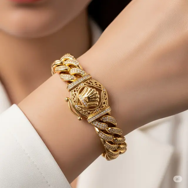 Model Gelang Jam Emas. Foto: Gemini
