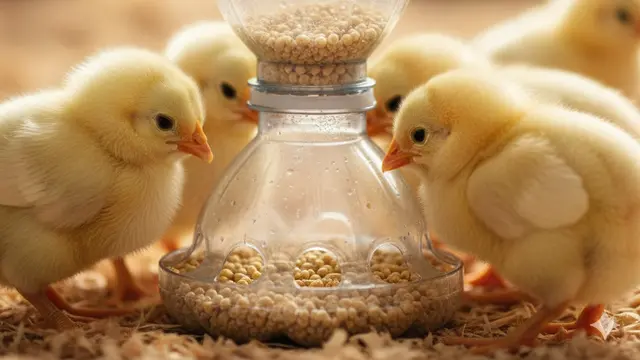 Ide Tempat Pakan Ayam Anti Tumpah dari Barang Bekas. AI