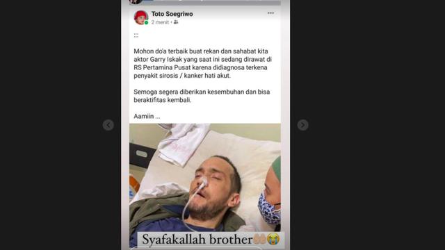 Gary Iskak Sakit Kanker Hati Akut