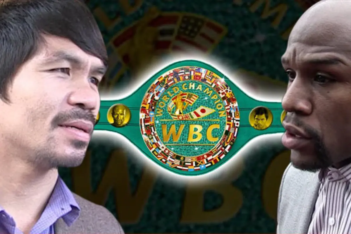 Komposisi Sabuk Juara Tinju Dunia Mayweather vs Manny Pacquiao