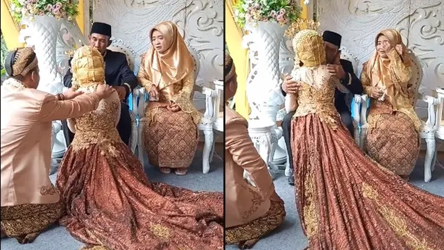Viral Momen Sungkeman Penuh Haru Ini Berganti Kocak, Bikin Salah Fokus