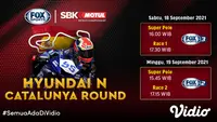 Link Live Streaming WSBK Superbike Catalunya 2021 di Vidio Pekan Ini, 18 dan 19 September 2021. (Sumber : dok. vidio.com)