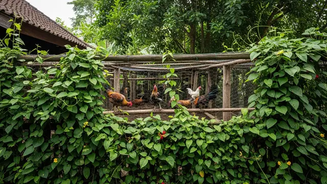 6 Desain Pagar Rumah yang Sekaligus Jadi Kandang Ayam, Cocok buat Lahan Terbatas
