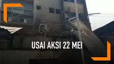 Beberapa kerusakan terjadi di pertokoan Sarinah, Jakarta Pusat, Kamis (23/5/2019) usai aksi 22 Mei. Beberapa kerusakan terjadi di gedung perbelanjaan modern pertama yang diresmikan tahun 1946 oleh Presiden Soekarno ini.