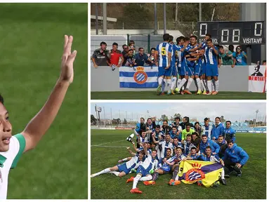 Gelandang masa depan Indonesia, Evan Dimas menjadi incaran dari Espanyol B. Berikut informasi seputar klub asal Katalunya, Spanyol tersebut. (Kiri-Bola/Arief Bagus)  