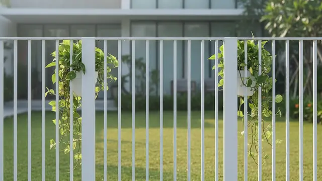 Inspirasi Pagar Rumah Rendah tapi Tetap Aman dan Estetik. AI